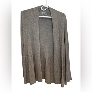 JM Collection Women's Silver Sparkly Cardigan size small